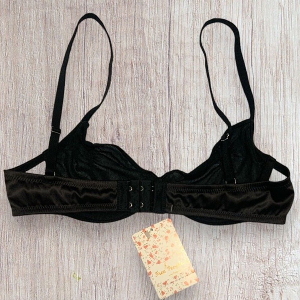 NWT Free People Heartthrob Underwire Bra Black XS - Picture 7 of 12